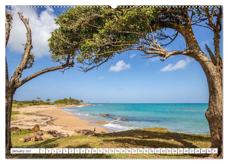 Produktbild: Beaches of the world (Wall Calendar 2027 DIN A2 landscape), CALVENDO 12 Month Wall Calendar