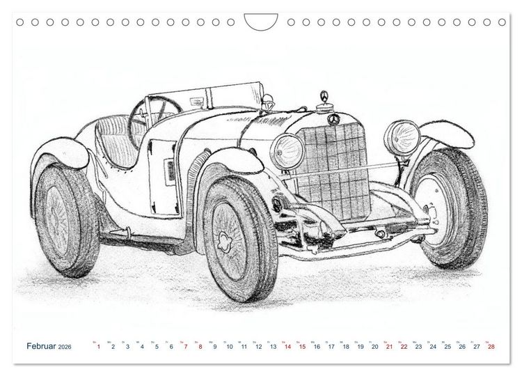 Produktbild: Vintage Sports Cars (Wandkalender 2026 DIN A4 quer), CALVENDO Monatskalender