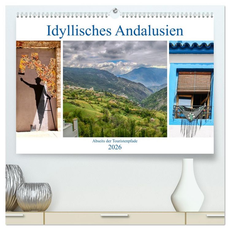 Produktbild: Idyllisches Andalusien (hochwertiger Premium Wandkalender 2026 DIN A2 quer), Kunstdruck in Hochglanz