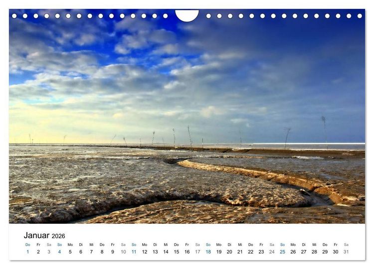 Produktbild: Nordseebad Wremen - Strandimpressionen (Wandkalender 2026 DIN A4 quer), CALVENDO Monatskalender