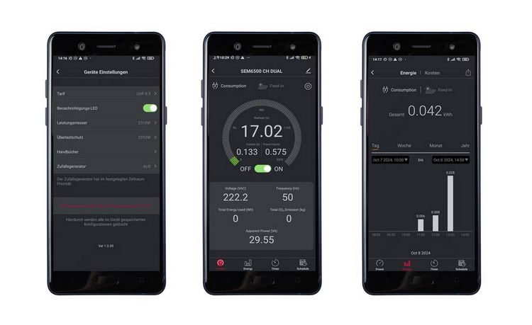 Produktbild: VOLTCRAFT SEM6500 CH DUAL Energiekosten-Messger&auml;t inkl. Funksteckdose, Datenexport, Datenloggerfunktion, Kostenprognose, TRMS