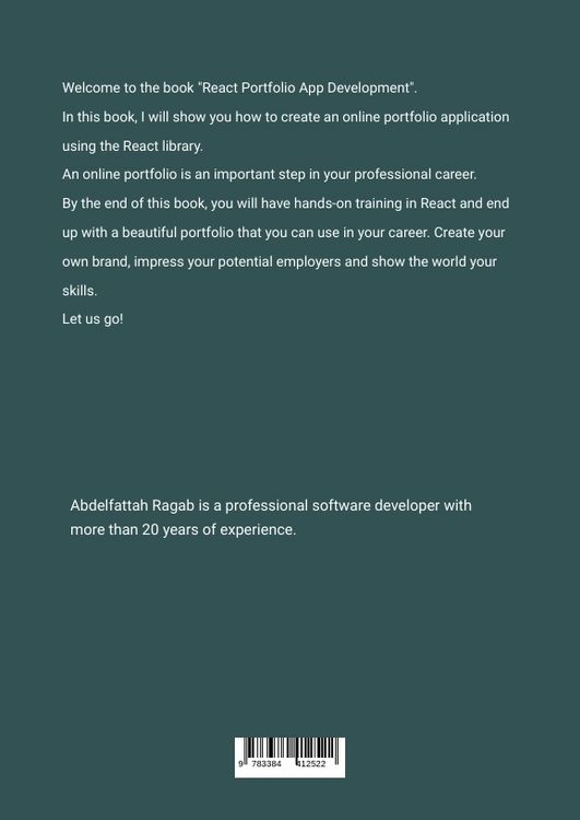 Produktbild: React Portfolio App Development