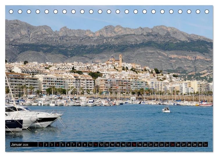 Produktbild: Costa Blanca - Spaniens wei&szlig;e K&uuml;ste (Tischkalender 2026 DIN A5 quer), CALVENDO Monatskalender