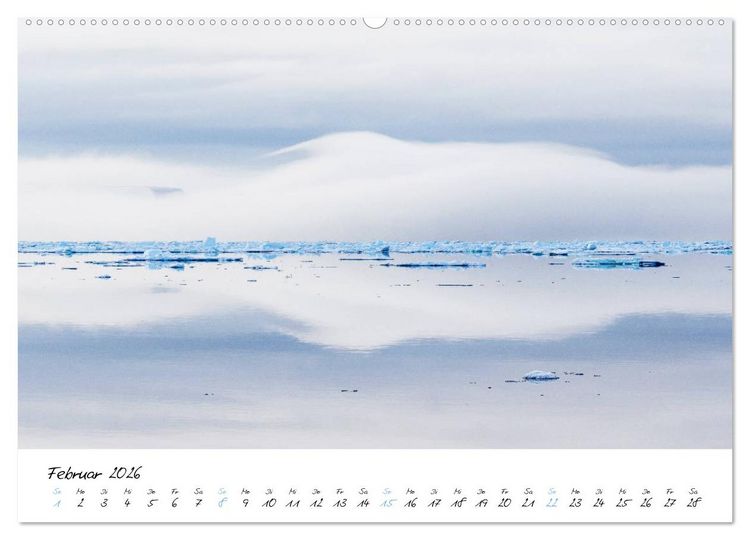 Produktbild: Heike Odermatt: 80&deg; Nord - Fotografien von Spitzbergen und Nordaustland (Wandkalender 2026 DIN A2 quer), CALVENDO Monatskalender