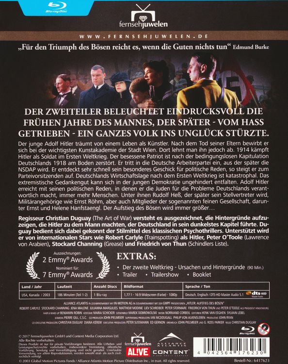 Produktbild: Hitler - Der Aufstieg des B&ouml;sen - Der komplette Zweiteiler