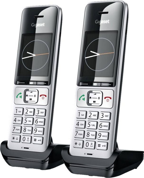 Produktbild: Gigaset COMFORT 500HX duo DECT Mobilteil Schwarz/Silber