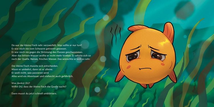 Produktbild: Der kleine Fisch schwimmt gegen den Strom