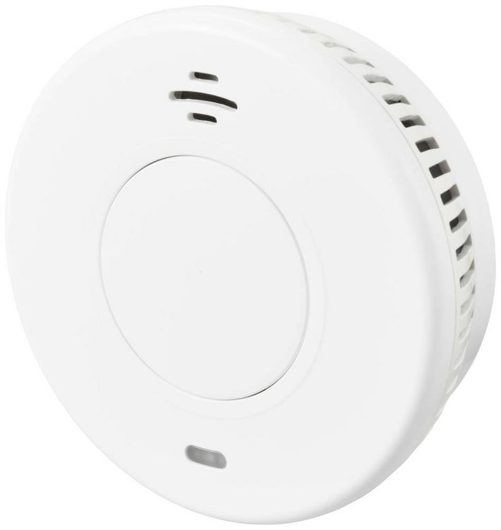 Produktbild: Sygonix EN14604 Rauchwarnmelder inkl. 10 Jahres-Batterie batteriebetrieben (&Oslash; x T) 105 mm x 36 mm