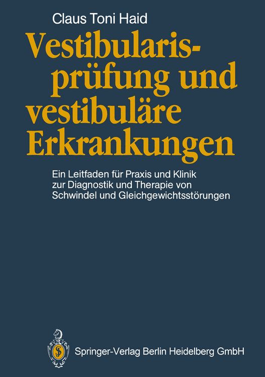 Produktbild: Vestibularispr&uuml;fung und vestibul&auml;re Erkrankungen