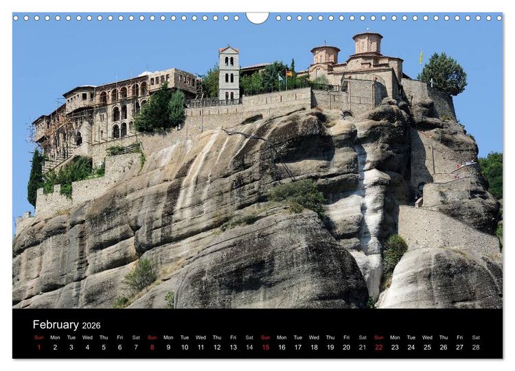 Produktbild: Churches and monasteries in Greece (Wall Calendar 2026 DIN A3 landscape), CALVENDO 12 Month Wall Calendar
