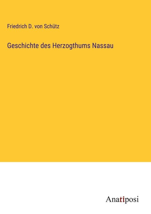 Produktbild: Geschichte des Herzogthums Nassau