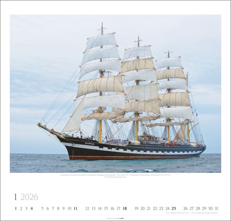 Produktbild: Tall Ships Kalender 2026