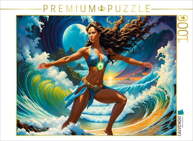 Produktbild: CALVENDO Puzzle Ein Motiv aus dem Kalender Die Wellenbezwinger | 1000 Teile Lege-Gr&ouml;&szlig;e 64x48cm Foto-Puzzle f&uuml;r gl&uuml;ckliche Stunden