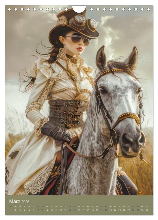 Produktbild: Steampunk Ladies auf Tour (Wandkalender 2026 DIN A4 hoch), CALVENDO Monatskalender