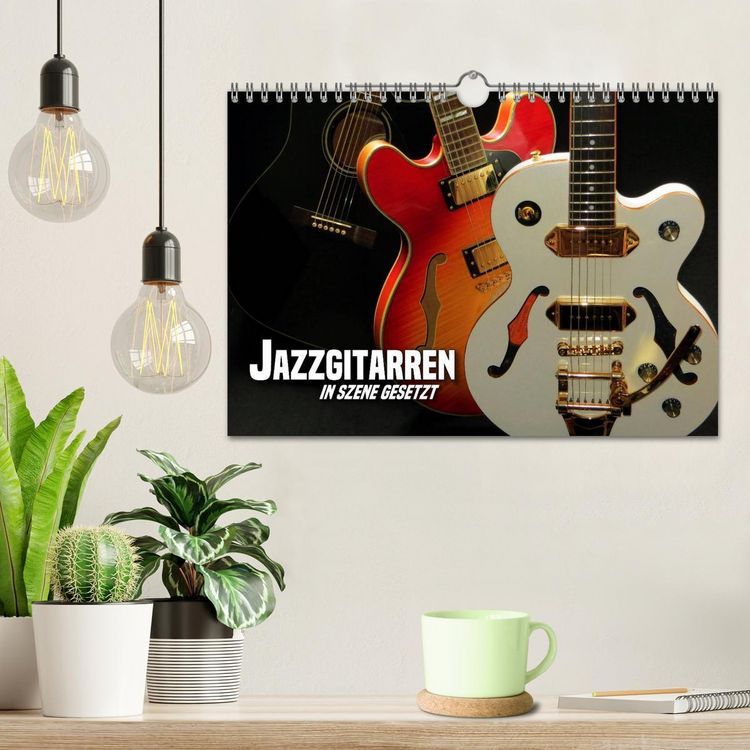 Produktbild: JAZZGITARREN in Szene gesetzt (Wandkalender 2026 DIN A4 quer), CALVENDO Monatskalender