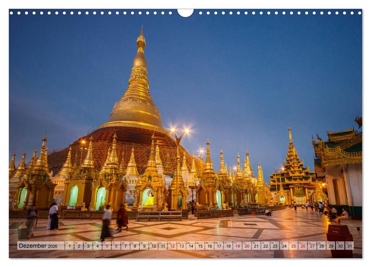 Produktbild: Myanmar - Reise durch das alte Burma (Wandkalender 2026 DIN A3 quer), CALVENDO Monatskalender