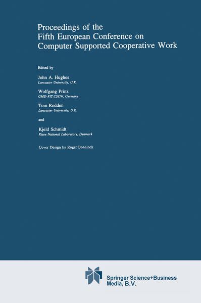 Produktbild: Proceedings of the Fifth European Conference on Computer Supported Cooperative Work