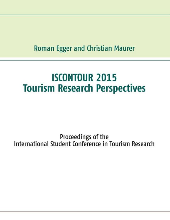 Produktbild: Iscontour 2015 - Tourism Research Perspectives