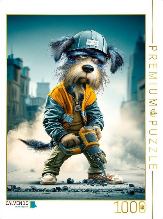 Produktbild: CALVENDO Puzzle Ich sag&acute;s Euch - ich bin der perfekte Stra&szlig;enbaumeister | 1000 Teile Lege-Gr&ouml;&szlig;e 64x48cm Foto-Puzzle f&uuml;r gl&uuml;ckliche Stunden