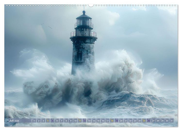 Produktbild: St&uuml;rmisch wildes Wetter (Wandkalender 2026 DIN A2 quer), CALVENDO Monatskalender
