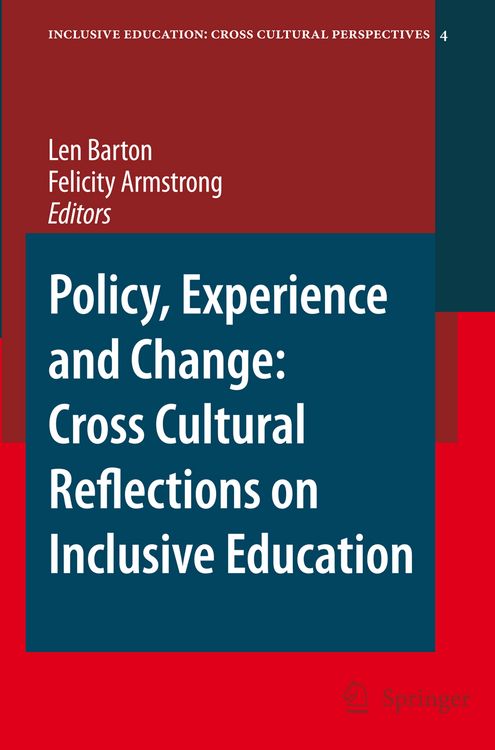 Produktbild: Policy, Experience and Change: Cross-Cultural Reflections on Inclusive Education