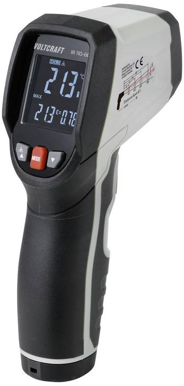 Produktbild: VOLTCRAFT IR 110-6C Infrarot-Pr&auml;zisions-Thermometer Optik 6:1 0 - 110&deg;C