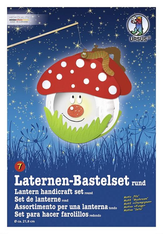 Produktbild: URSUS Laternenzeit Laternen-Bastelset rund Pilz