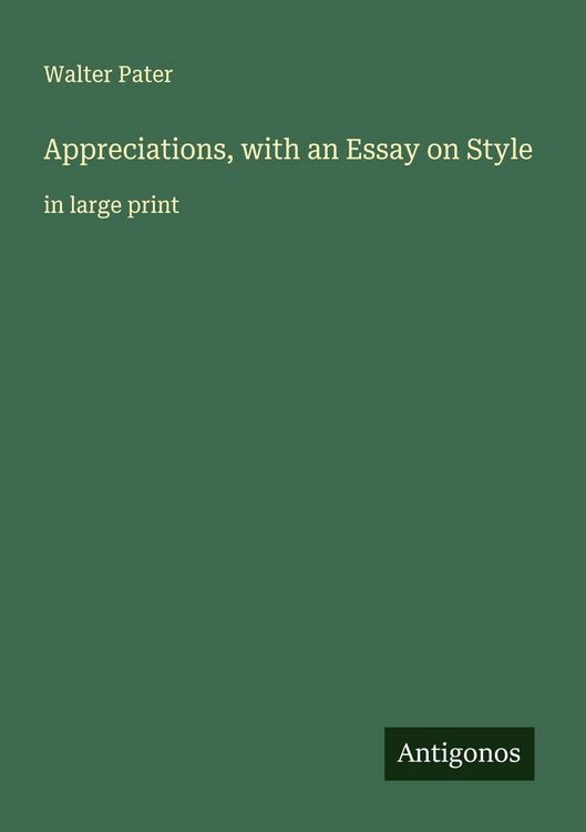 Produktbild: Appreciations, with an Essay on Style