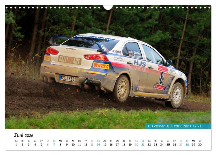 Produktbild: Lausitz-Rallye Kalender (Wandkalender 2026 DIN A3 quer), CALVENDO Monatskalender