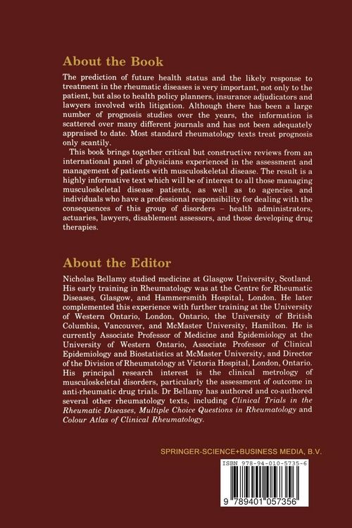 Produktbild: Prognosis in the Rheumatic Diseases