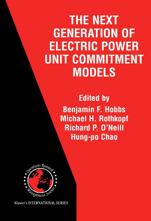 Produktbild: The Next Generation of Electric Power Unit Commitment Models