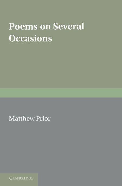 Produktbild: The Writings of Matthew Prior