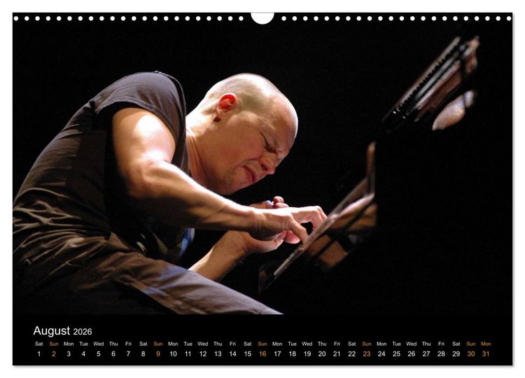 Produktbild: Jazz Pianists 2026 (Wall Calendar 2026 DIN A3 landscape), CALVENDO 12 Month Wall Calendar