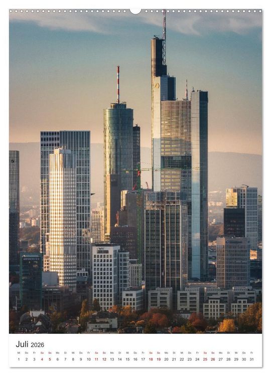 Produktbild: Frankfurt am Main, eine Stadt voller Magie (hochwertiger Premium Wandkalender 2026 DIN A2 hoch), Kunstdruck in Hochglanz