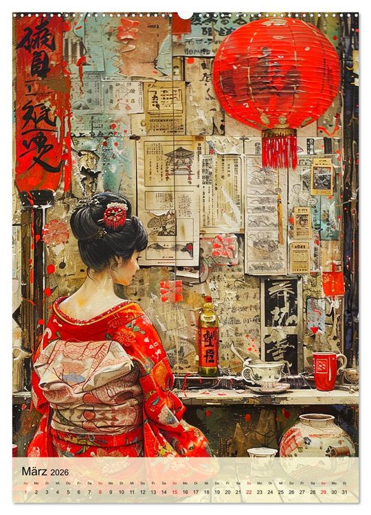 Produktbild: Geishas. Japans traditionelle und faszinierende Kultur (hochwertiger Premium Wandkalender 2026 DIN A2 hoch), Kunstdruck in Hochglanz