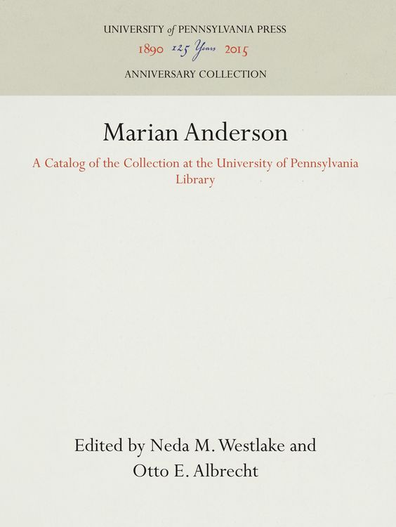 Produktbild: Marian Anderson