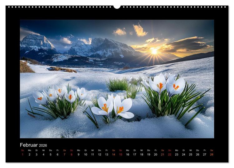 Produktbild: Im Wechselspiel der Jahreszeiten (hochwertiger Premium Wandkalender 2026 DIN A2 quer), Kunstdruck in Hochglanz