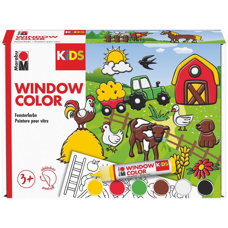 Produktbild: Marabu KiDS Window Color Bauernhof 6x 25ml