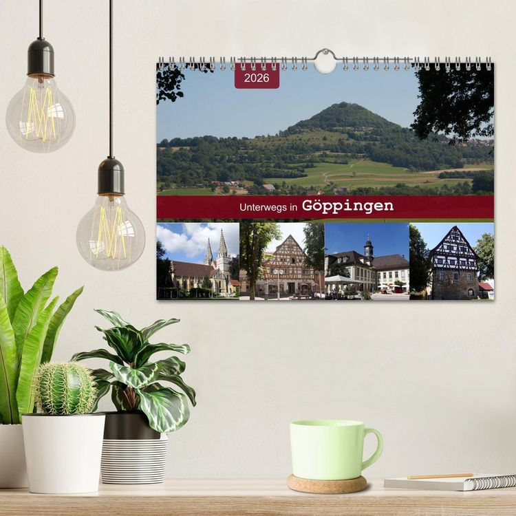 Produktbild: Unterwegs in G&ouml;ppingen (Wandkalender 2026 DIN A4 quer), CALVENDO Monatskalender