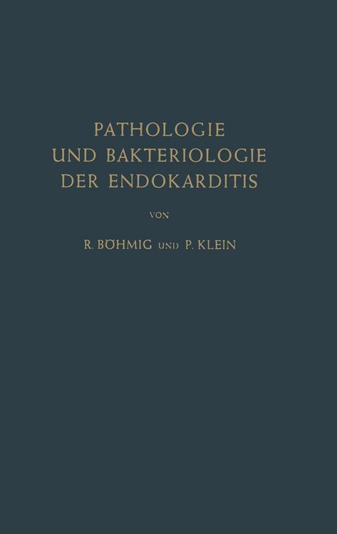 Produktbild: Pathologie und Bakteriologie der Endokarditis