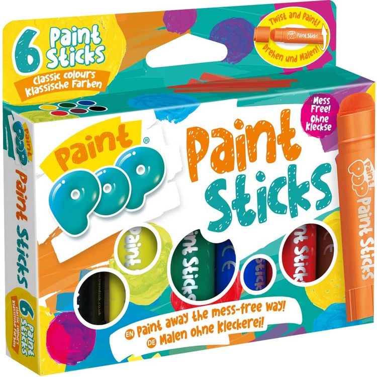 Produktbild: Paint Pop: Paint Sticks 6-Pack (klassische Farben)