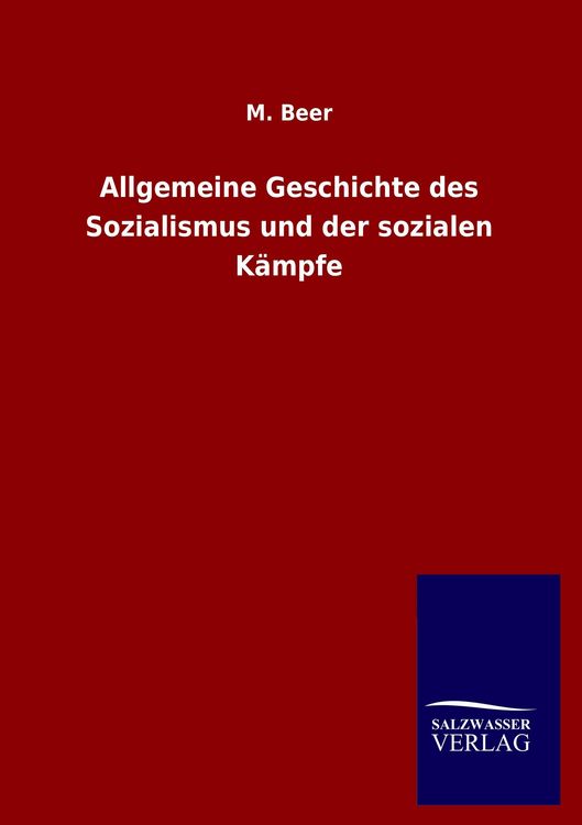 Produktbild: Allgemeine Geschichte des Sozialismus und der sozialen K&auml;mpfe