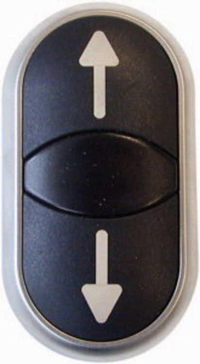 Produktbild: Eaton 216710 M22-DDL-S-X7/X7 Doppeldrucktaster flach, rund 1St.
