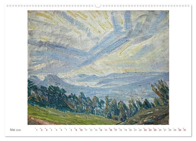 Produktbild: Landschaft im Licht. Daniel Wohlgemuth 1876-1967 (Wandkalender 2026 DIN A2 quer), CALVENDO Monatskalender
