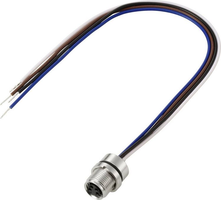 Produktbild: TRU COMPONENTS TC-13751912 Anschlussleitung M8 x 1, M10 x 0.75 Buchse, gerade 0.2 m Polzahl Sensoren: 4 1 St.