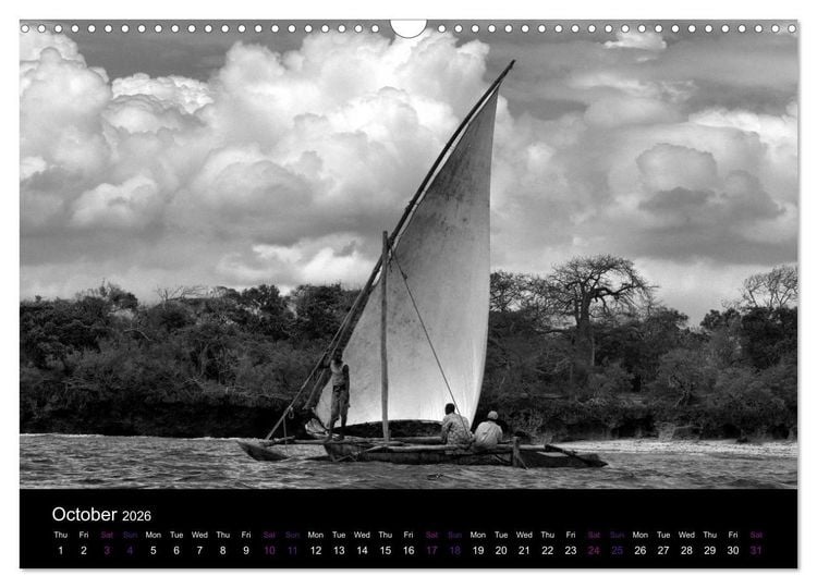 Produktbild: East Africa - Tanzania and Kenya / UK-Version (Wall Calendar 2026 DIN A3 landscape), CALVENDO 12 Month Wall Calendar
