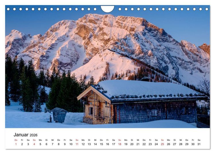 Produktbild: Berchtesgadener Berge im Licht (Wandkalender 2026 DIN A4 quer), CALVENDO Monatskalender
