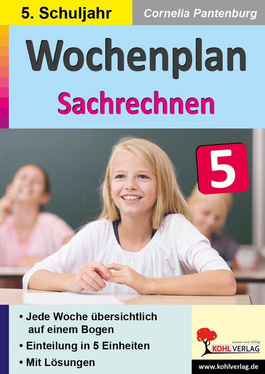 Produktbild: Wochenplan Sachrechnen / Klasse 5