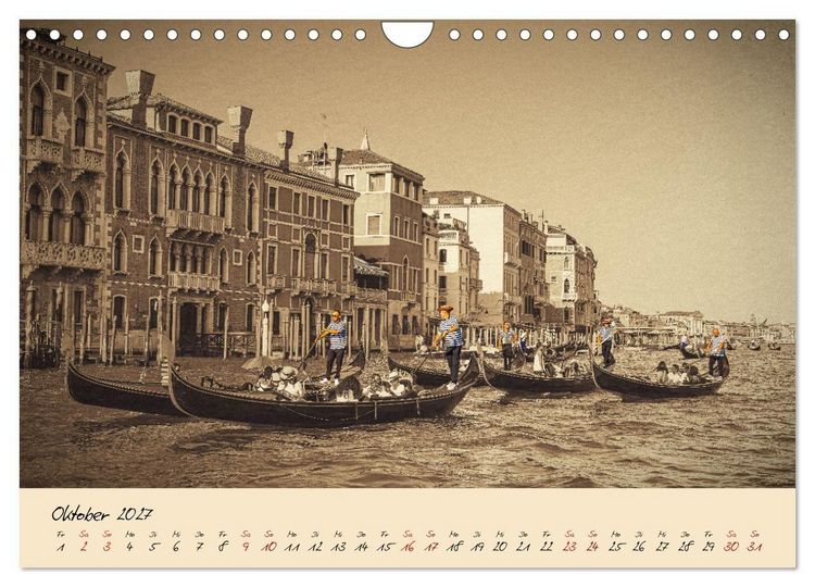 Produktbild: Venedig Seppia e tinta (Wandkalender 2027 DIN A4 quer), CALVENDO Monatskalender