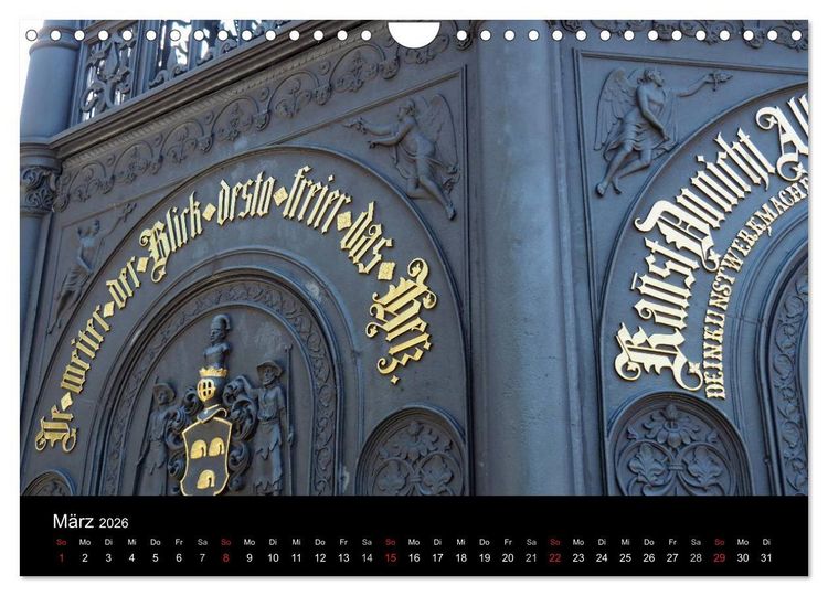 Produktbild: Der Gusseiserne Turm zu L&ouml;bau (Wandkalender 2026 DIN A4 quer), CALVENDO Monatskalender